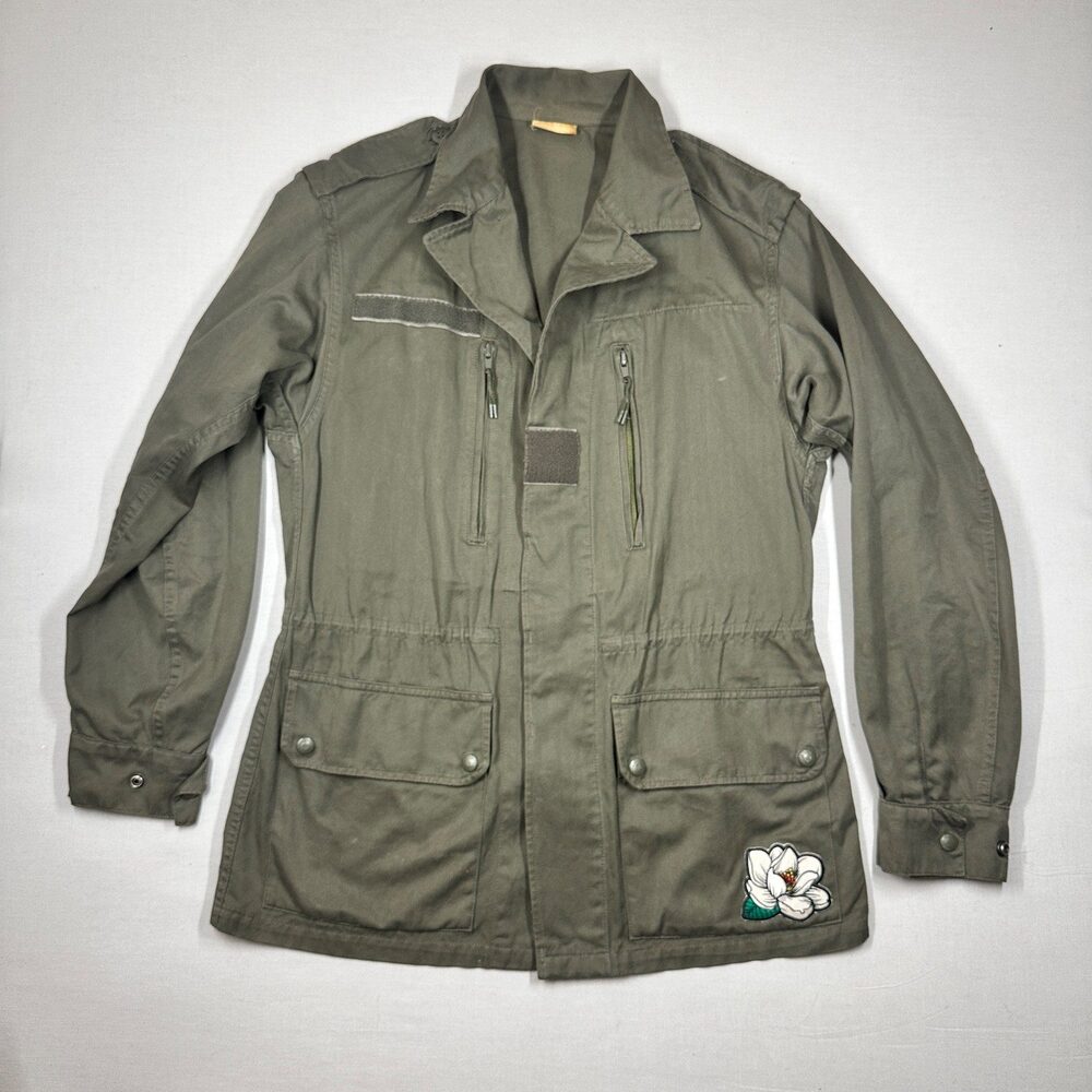 Vintage Gorpcore MAGECO Olive Military Field Jacket Size 12